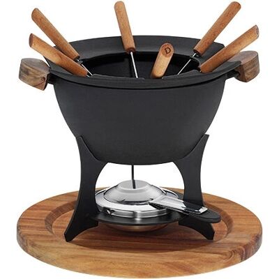 Kela 16644 Gusseisen & Holz Fondueset - 6 Personen Kela 16644 Gusseisen & Holz Fondueset - 6 Personen