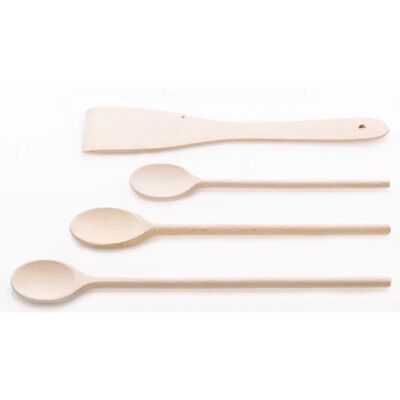 Kela 17253 Spatule de Cuisine en Bois - Ensemble d'Ustensiles - Publicité Kela 17253 Spatule de Cuisine en Bois - Ensemble d'Ustensiles - Publicité