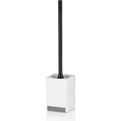 Juego de inodoro Kela cubo piedra blanco 1192954 - Cepillo y soporte de baño Juego de inodoro Kela cubo piedra blanco 1192954 - Cepillo y soporte de baño