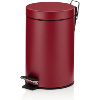 Kela Monaco 3 L Round Metal, Plastic Red - Trash Bin Kela Monaco 3 L Round Metal, Plastic Red - Trash Bin