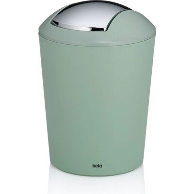 Kela 24554 Bidone rotondo in plastica verde Kela 24554 Bidone rotondo in plastica verde