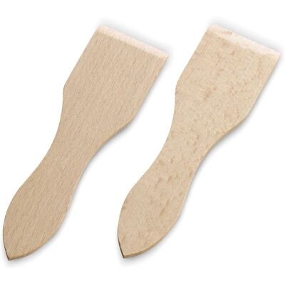 Kela Set de 8 Spatules en Bois de Hêtre - Raclette spatula set - Publicité Kela Set de 8 Spatules en Bois de Hêtre - Raclette spatula set - Publicité
