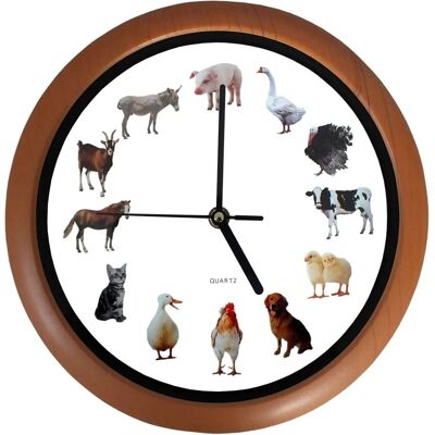 Horloge Murale Ferme SAFE avec Sons d'Animaux - 25.7x25.6x4.5cm - Publicité Horloge Murale Ferme SAFE avec Sons d'Animaux - 25.7x25.6x4.5cm - Publicité