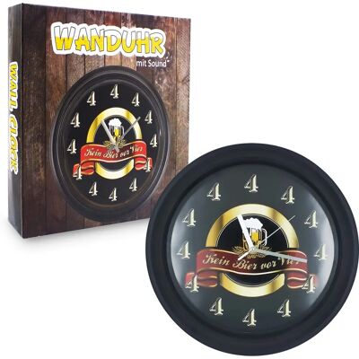 Schwäbische Albumfabrik Wanduhr Mit Sound Kein Bier Vor Vier Durchmesser 30 Cm Schwäbische Albumfabrik Wanduhr Mit Sound Kein Bier Vor Vier Durchmesser 30 Cm