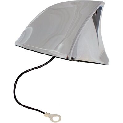Eufab 521201 Antenne aileron de requin pour voiture - Chrome Eufab 521201 Antenne aileron de requin pour voiture - Chrome