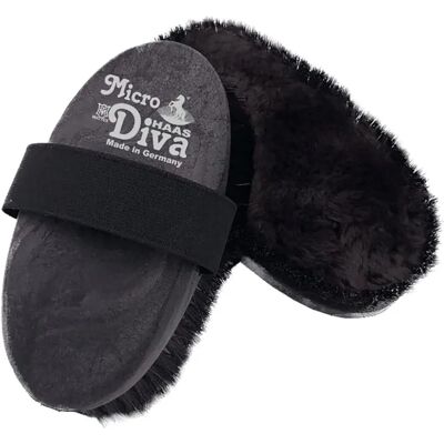 Haas Micro Diva Kopfbürste - Schwarz - Pferdepflege Haas Micro Diva Kopfbürste - Schwarz - Pferdepflege