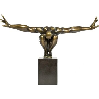 Sculpture Moderne en Bronze Athlète Kare - 75cm Décor - Publicité Sculpture Moderne en Bronze Athlète Kare - 75cm Décor - Publicité