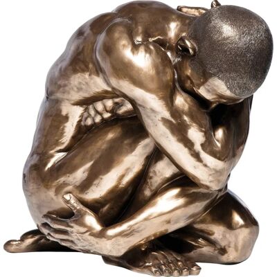 Kare Modell Nackter Mann Umarmung Bronze - Dekor Figur 54cm Kare Modell Nackter Mann Umarmung Bronze - Dekor Figur 54cm