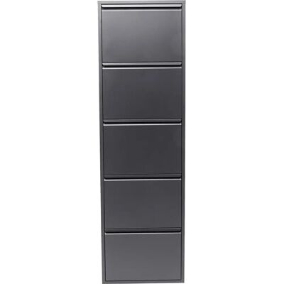 Kare Design Wall-mounted Shoe Cabinet with 5 Flip-up Compartments - Shoe Storage Kare Design Wall-mounted Shoe Cabinet with 5 Flip-up Compartments - Shoe Storage
