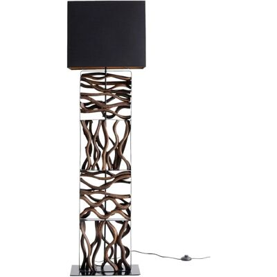 Kare Design Staal & Driftwood Vloerlamp - Kunstzinnig Licht Kare Design Staal & Driftwood Vloerlamp - Kunstzinnig Licht