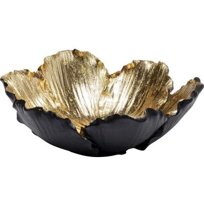 KARE Design Dekorative Schale Flower Bloom - Schwarz Gold - 20cm KARE Design Dekorative Schale Flower Bloom - Schwarz Gold - 20cm