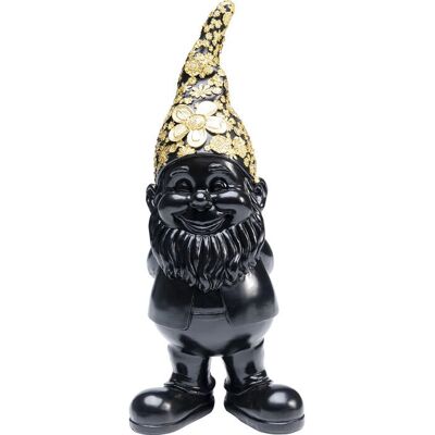 KARE Design Gnome Standing Decor - Black Gold - 30cm - Statue KARE Design Gnome Standing Decor - Black Gold - 30cm - Statue