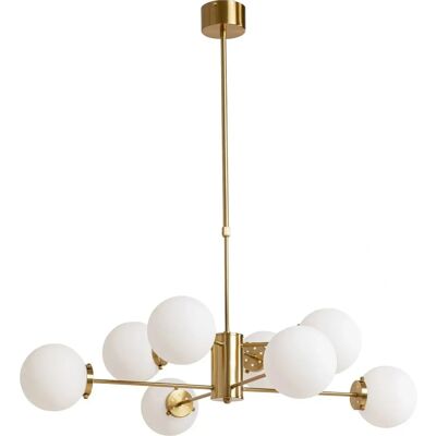 Lámpara colgante Heavenly - 98cm - Blanco y Oro - Lámpara suspendida Lámpara colgante Heavenly - 98cm - Blanco y Oro - Lámpara suspendida