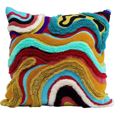 KARE DESIGN Coussin Multicolore Ondulé - Coussin - Publicité KARE DESIGN Coussin Multicolore Ondulé - Coussin - Publicité