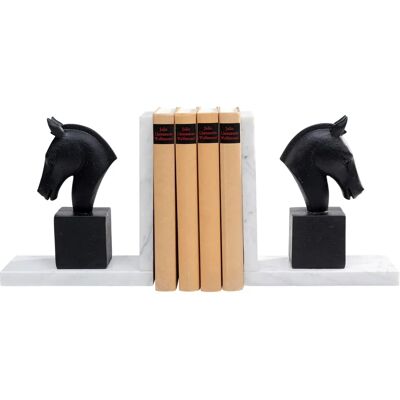 KARE DESIGN Horse Bookend - Bookend, Polyresin, Black KARE DESIGN Horse Bookend - Bookend, Polyresin, Black