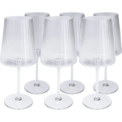 KARE Design Riffle Kieliszek do wina - Teksturowany 760ml KARE Design Riffle Kieliszek do wina - Teksturowany 760ml