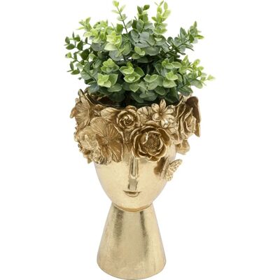 Jarrón Corona de Flores Dorada - KARE DESIGN Jarrón Corona de Flores Dorada - KARE DESIGN