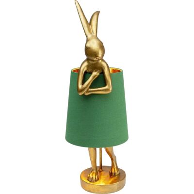 Kare Design Animal Rabbit Table Lamp - Green and Gold - 68cm Kare Design Animal Rabbit Table Lamp - Green and Gold - 68cm