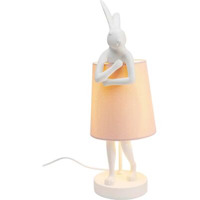 KARE Design Hasen-Tischlampe - Weiß/Rosa 50cm KARE Design Hasen-Tischlampe - Weiß/Rosa 50cm