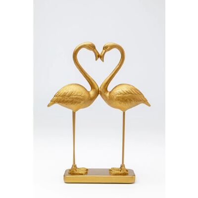 KARE Design Flamingo Love Gold Dekostatue - Figurine KARE Design Flamingo Love Gold Dekostatue - Figurine