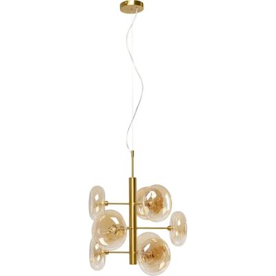 Kare Design Gold Hängeleuchte mit 9 Glaskugeln - Pendellampe Kare Design Gold Hängeleuchte mit 9 Glaskugeln - Pendellampe