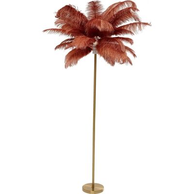 Lámpara de pie Feather Palm de KARE Design - Rojo - 165cm Lámpara de pie Feather Palm de KARE Design - Rojo - 165cm