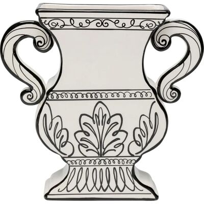 KARE DESIGN Weiß und Schwarz Keramikvase - Vase KARE DESIGN Weiß und Schwarz Keramikvase - Vase