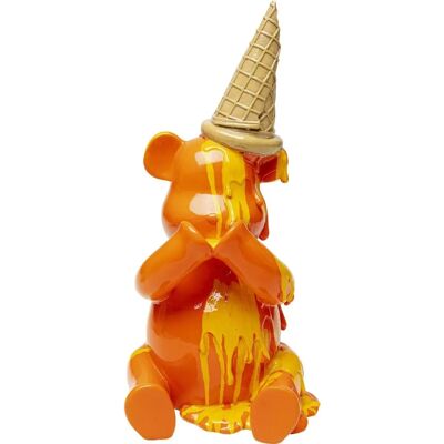 KARE+ - Sitting Gelato Bear - Orange - Decorative figure KARE+ - Sitting Gelato Bear - Orange - Decorative figure