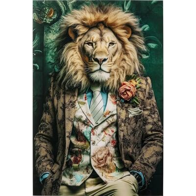 KARE DESIGN Glass Wall Art Mister Lion - 100x0.4x150cm KARE DESIGN Glass Wall Art Mister Lion - 100x0.4x150cm