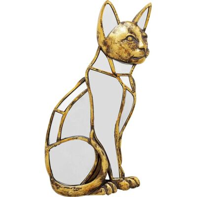 KARE+ Wall Decor Mirror - Cat, Gold, 24x3.5x38 cm - Wall Decor Mirror KARE+ Wall Decor Mirror - Cat, Gold, 24x3.5x38 cm - Wall Decor Mirror