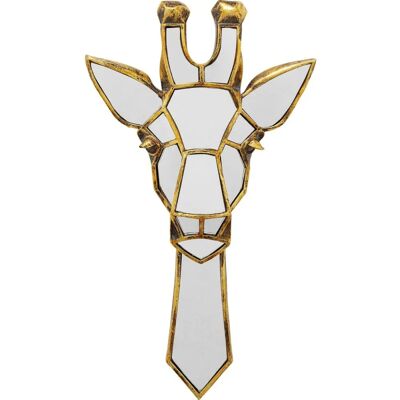 Miroir mural décoratif Giraffe - Résine/Verre Or 25.5x5x45cm Miroir mural décoratif Giraffe - Résine/Verre Or 25.5x5x45cm