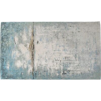 Kare Design Baumwolle Blau Abstrakt Teppich - Für Wohnzimmer oder Schlafzimmer Kare Design Baumwolle Blau Abstrakt Teppich - Für Wohnzimmer oder Schlafzimmer