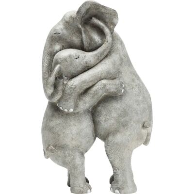 KARE Design Abraço de Elefante - Figura Decorativa Cinza - Estátua KARE Design Abraço de Elefante - Figura Decorativa Cinza - Estátua