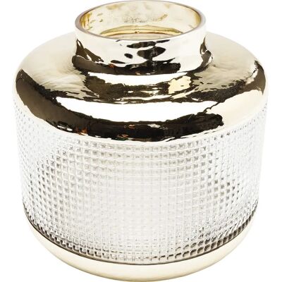 KARE DESIGN Vase - Transparent and Gold - 19cm KARE DESIGN Vase - Transparent and Gold - 19cm