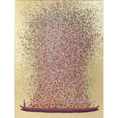 Poster KARE Design Touched Flower Boat - Arte floreale, Rosa 100x80cm - Poster Poster KARE Design Touched Flower Boat - Arte floreale, Rosa 100x80cm - Poster