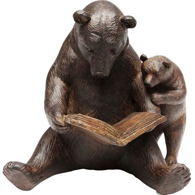 KARE Design Reading Bears - Handgefertigte Holz-Optik Dekorationsfigur KARE Design Reading Bears - Handgefertigte Holz-Optik Dekorationsfigur