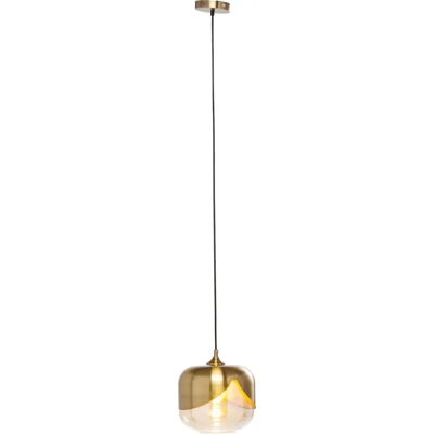 Kare Design Gold Pendant Light with Glass and Steel - 25cm Kare Design Gold Pendant Light with Glass and Steel - 25cm