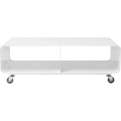 KARE Design TV-bord Lounge M - Hvid - Modern, Mobile, 40kg KARE Design TV-bord Lounge M - Hvid - Modern, Mobile, 40kg