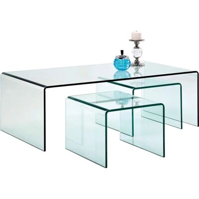 Kare Design Clear Club Salontafel Set - 3-delig Kare Design Clear Club Salontafel Set - 3-delig