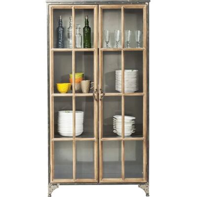 KARE Design - Vitrineskab med 2 glasdøre og stål - Brun - Vitrine KARE Design - Vitrineskab med 2 glasdøre og stål - Brun - Vitrine