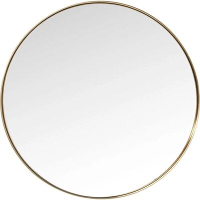 Kare Design Messing Ronde Muurspiegel - 100cm - Modern Rond Spiegel Kare Design Messing Ronde Muurspiegel - 100cm - Modern Rond Spiegel