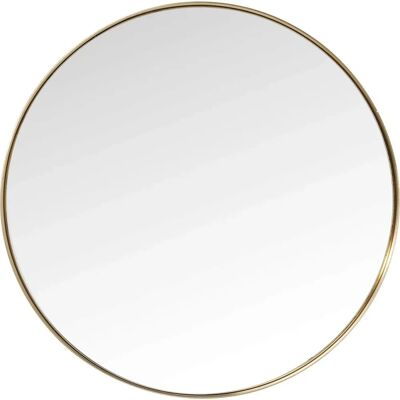 Kare Design Messing Ronde Muurspiegel - 100cm - Modern Rond Spiegel Kare Design Messing Ronde Muurspiegel - 100cm - Modern Rond Spiegel