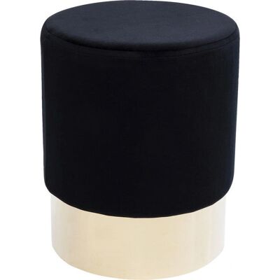 KARE Design Cherry Banco - Veludo, Aço Preto - 35x42cm KARE Design Cherry Banco - Veludo, Aço Preto - 35x42cm