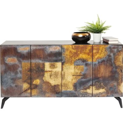 Aparador Oxy de Diseño Industrial - Metal y Madera de Mango Aparador Oxy de Diseño Industrial - Metal y Madera de Mango