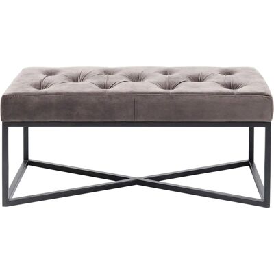 Kare Design Graue Samtbank - Sitzmöbel & Dekor Kare Design Graue Samtbank - Sitzmöbel & Dekor