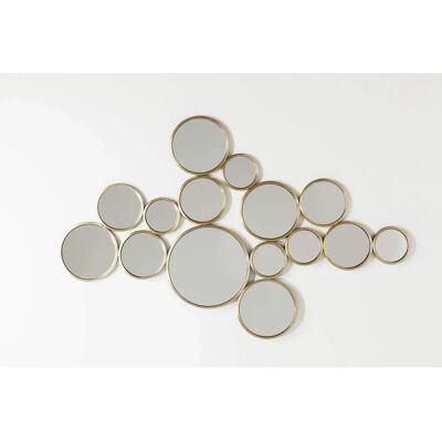 Kare Design Gold Messing Bubbles Spiegel - 138x93cm - Wandanlage Kare Design Gold Messing Bubbles Spiegel - 138x93cm - Wandanlage