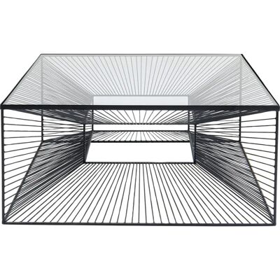 Mesa de Centro Dimension con Cristal Negro - Mesa de Centro Mesa de Centro Dimension con Cristal Negro - Mesa de Centro