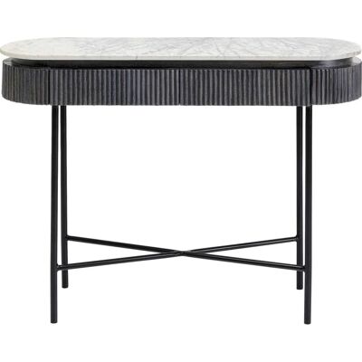 Kare Design Consola Glenn - Mármol Blanco y Madera de Mango Kare Design Consola Glenn - Mármol Blanco y Madera de Mango