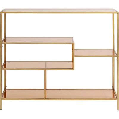 Estantería Loft Oro de Kare Design - Moderna, Resistente, Vidrio Templado Estantería Loft Oro de Kare Design - Moderna, Resistente, Vidrio Templado