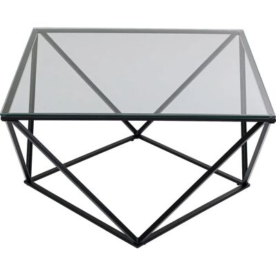 KARE Design Cristallo Svart Stål Salongbord - 80x80cm KARE Design Cristallo Svart Stål Salongbord - 80x80cm